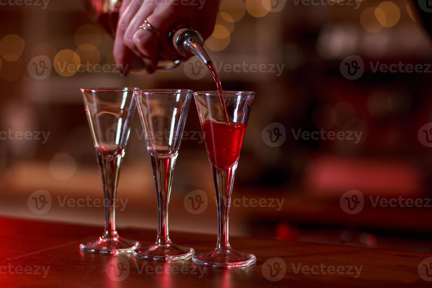 Soft drink being poured photo