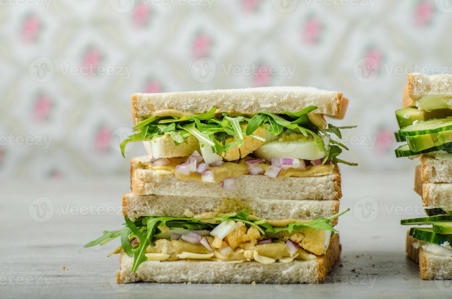 sandwich vegetariano saludable foto