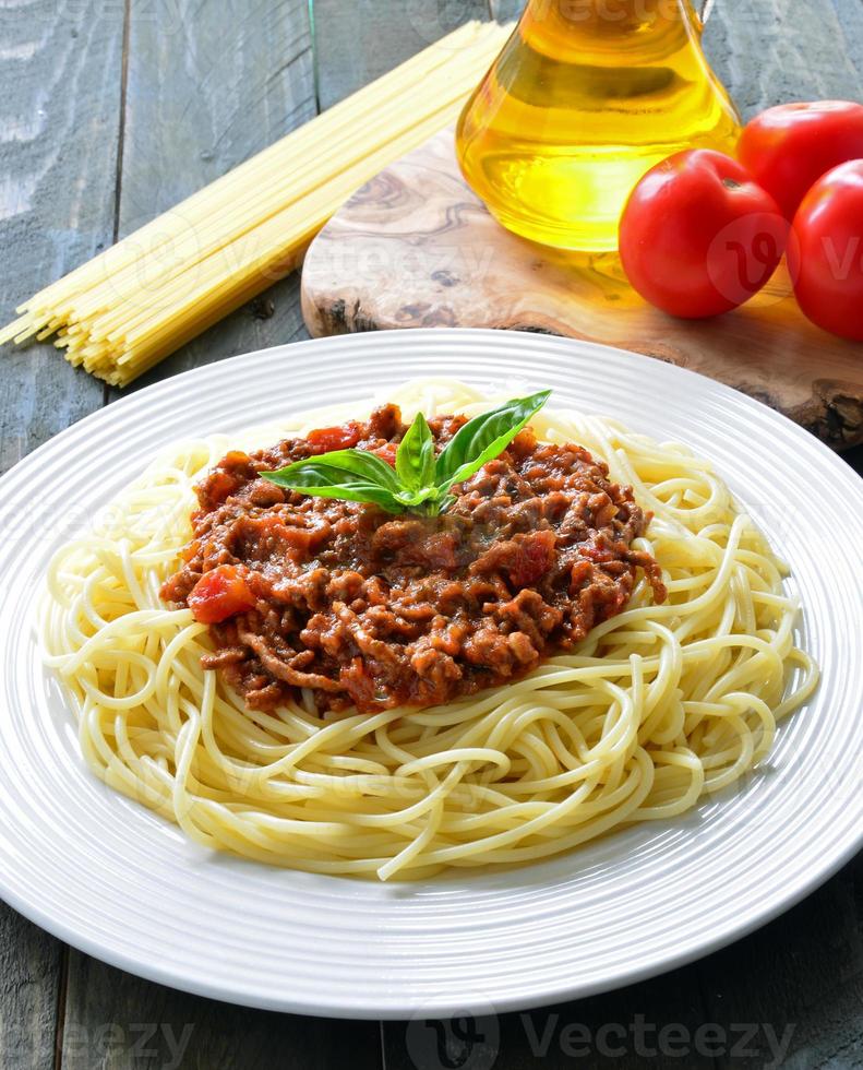 spaghetti a la boloñesa foto