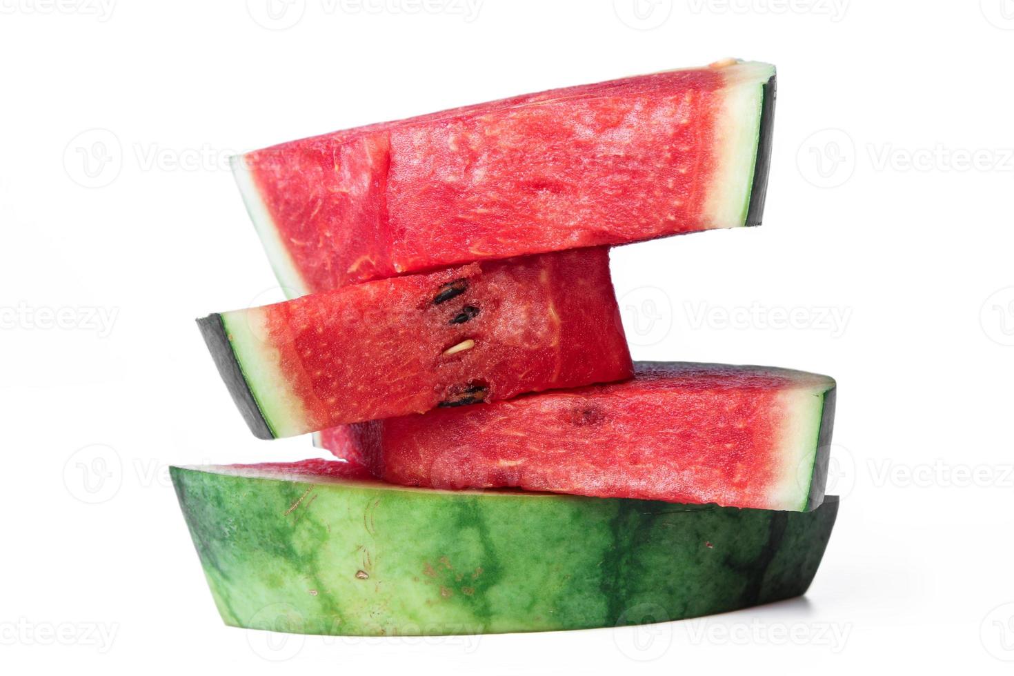 Stack of watermelon slices. photo