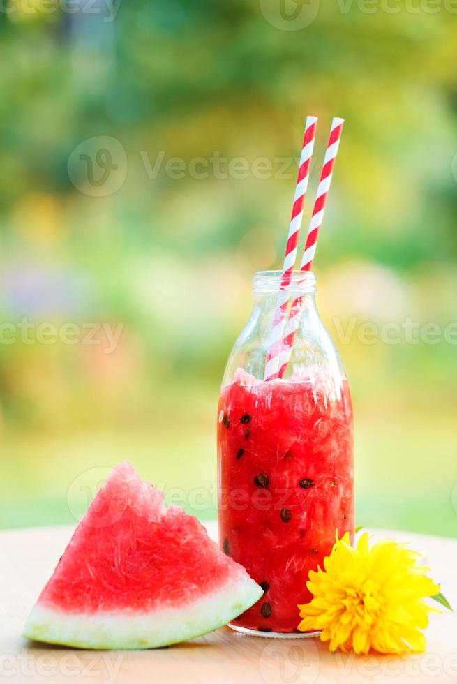 Watermelon detox drink for hot summer photo