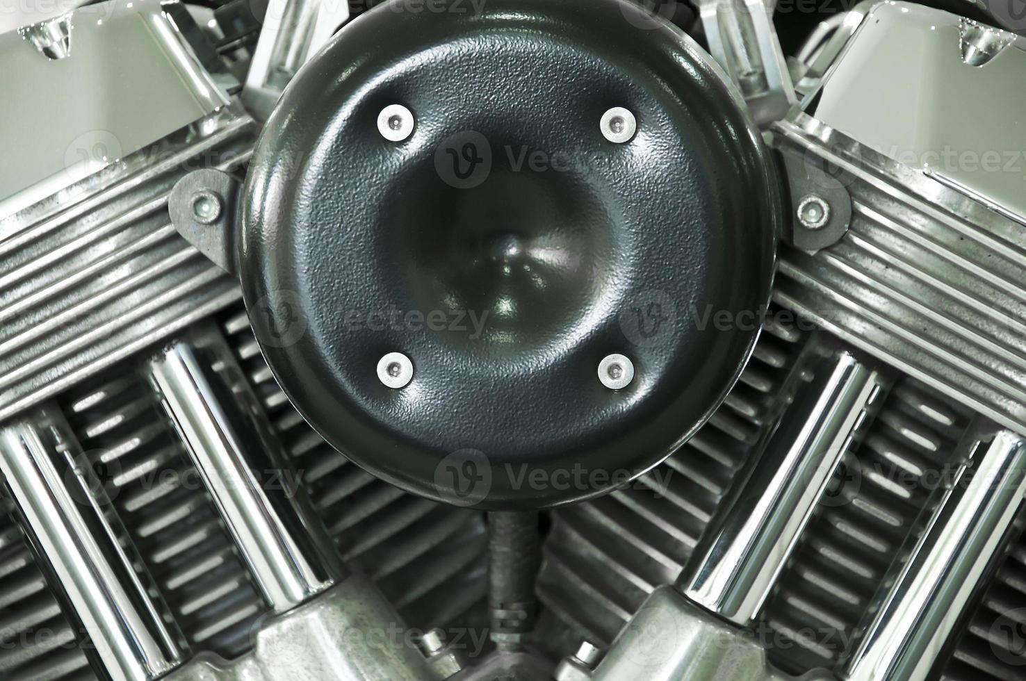 Motorcycle engine. photo