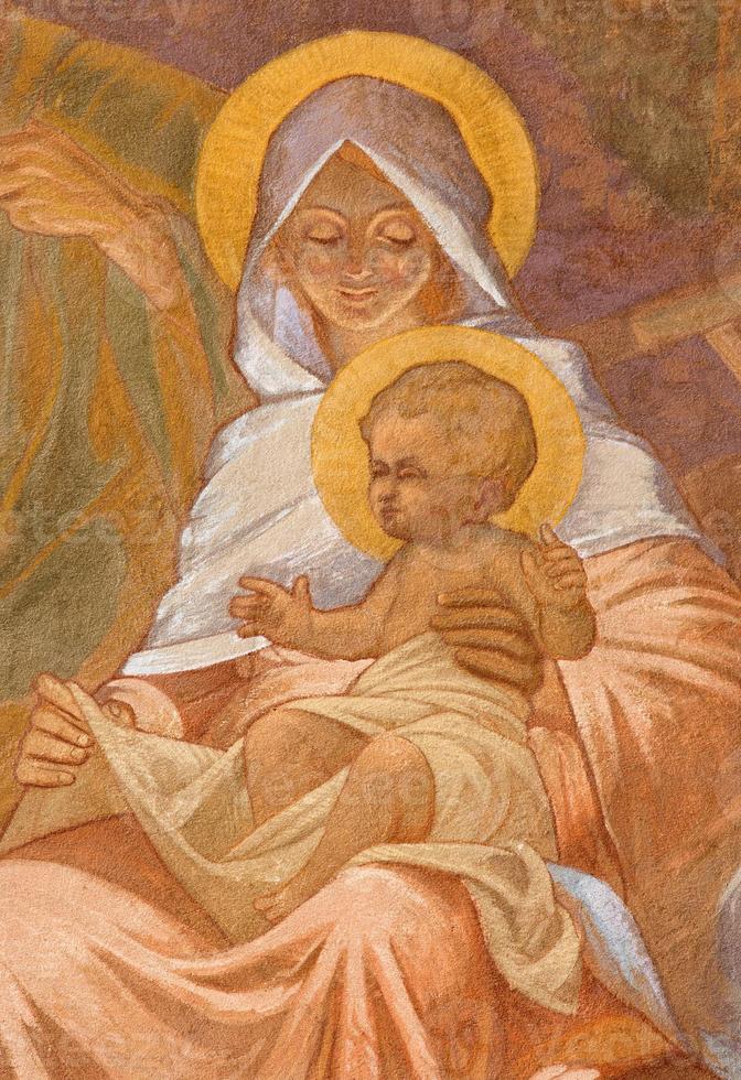 Banska Bela - The fresco of Madonna photo