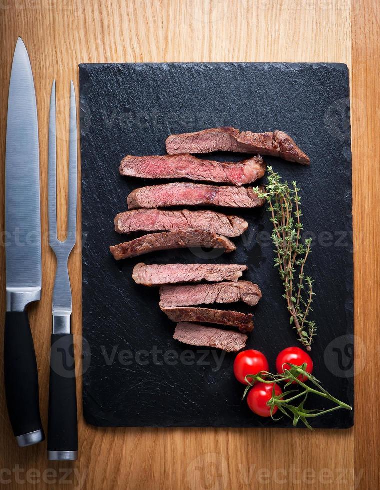 Beef steaks photo