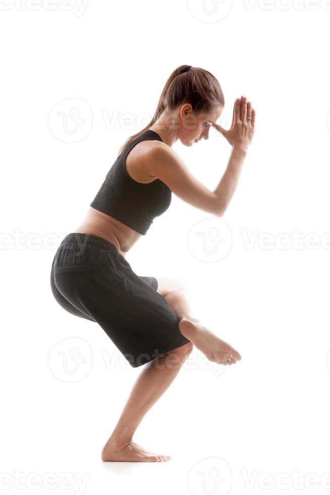 practica de yoga foto