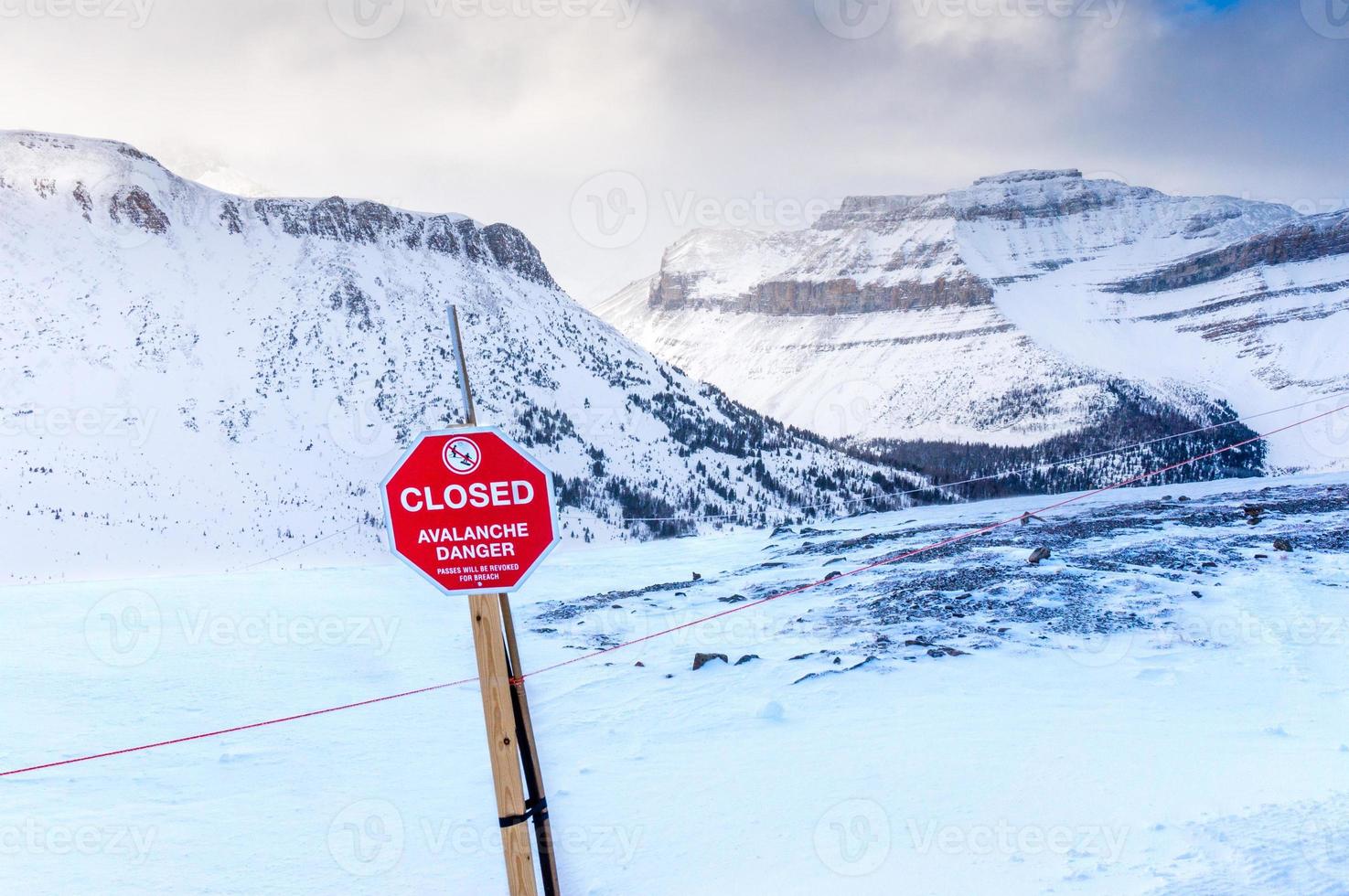 Avalanche Danger Sign photo