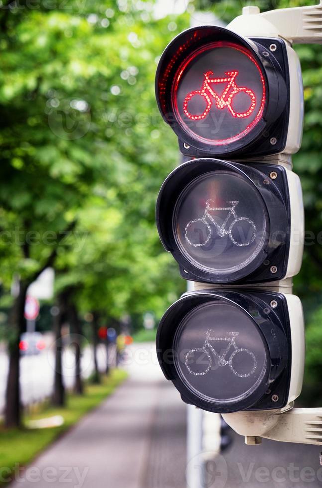 traffic light for bikes photo