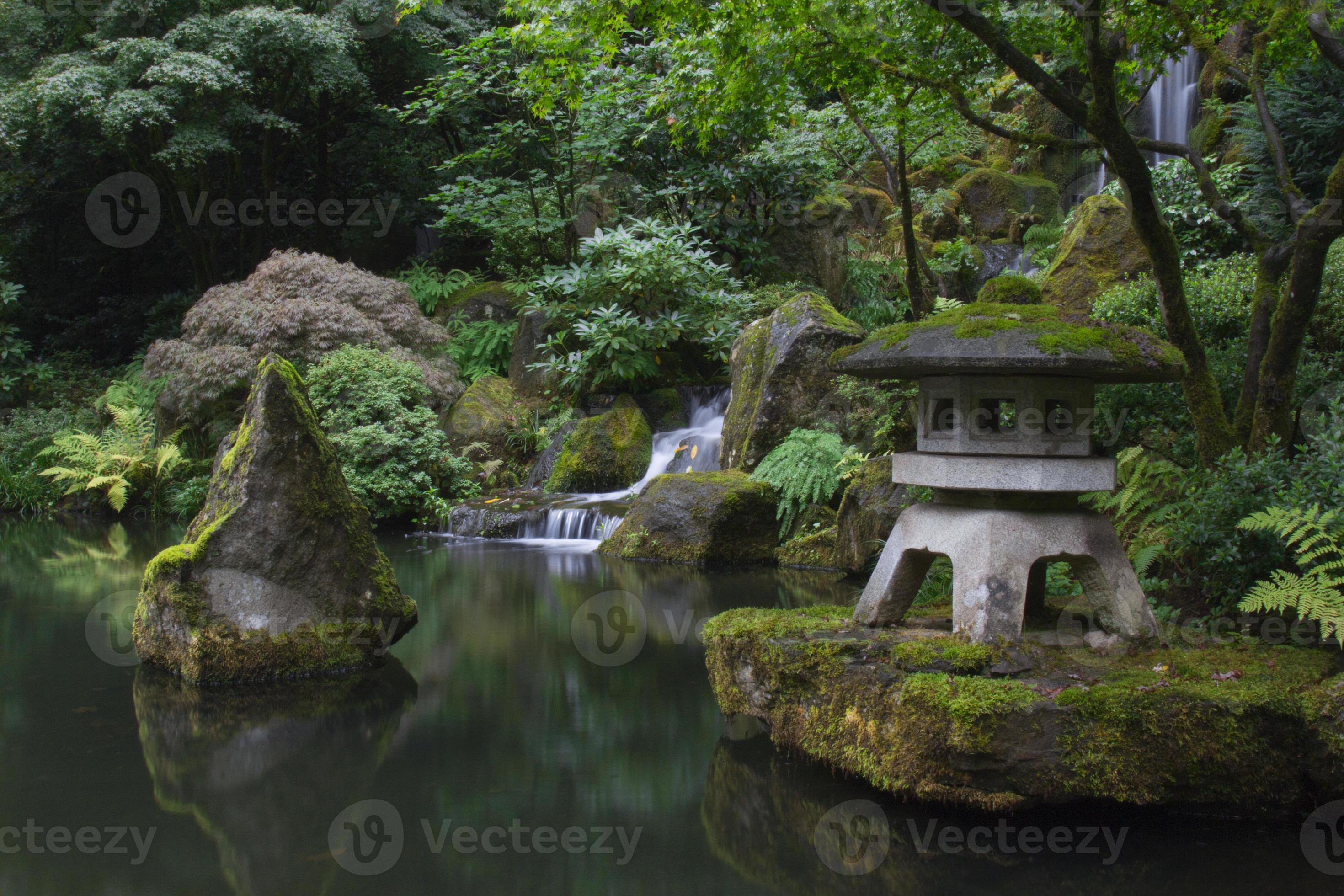 Pond in Japan stock photo. Image of deep, nature, japan - 182546932