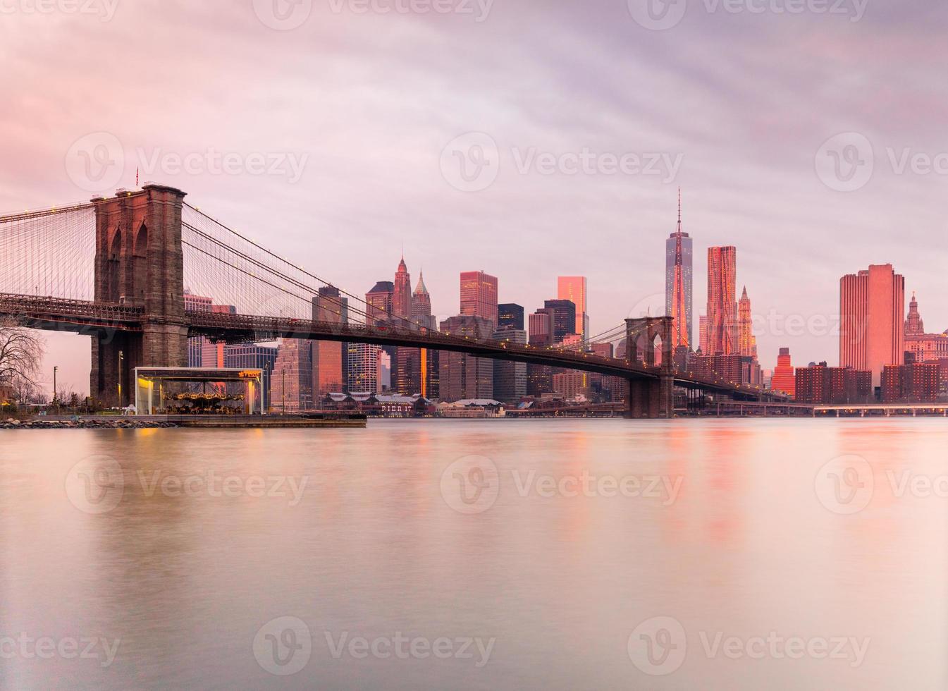 Manhattan and Brooklyn Bridge, New York City. USA. photo
