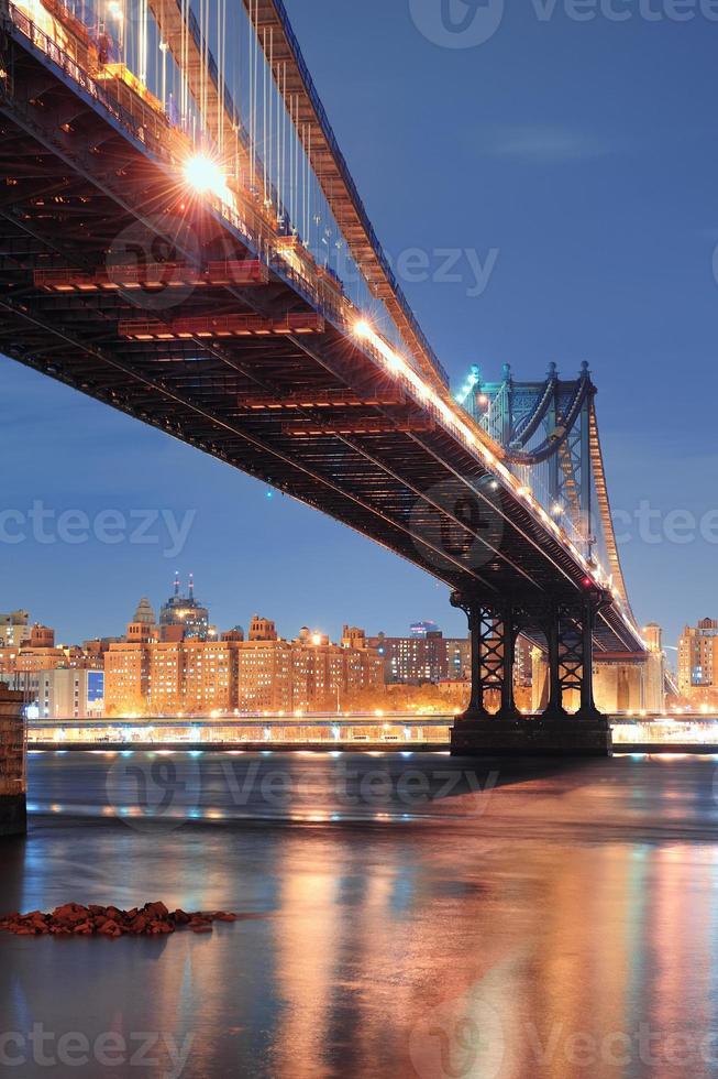puente de manhattan de la ciudad de nueva york foto