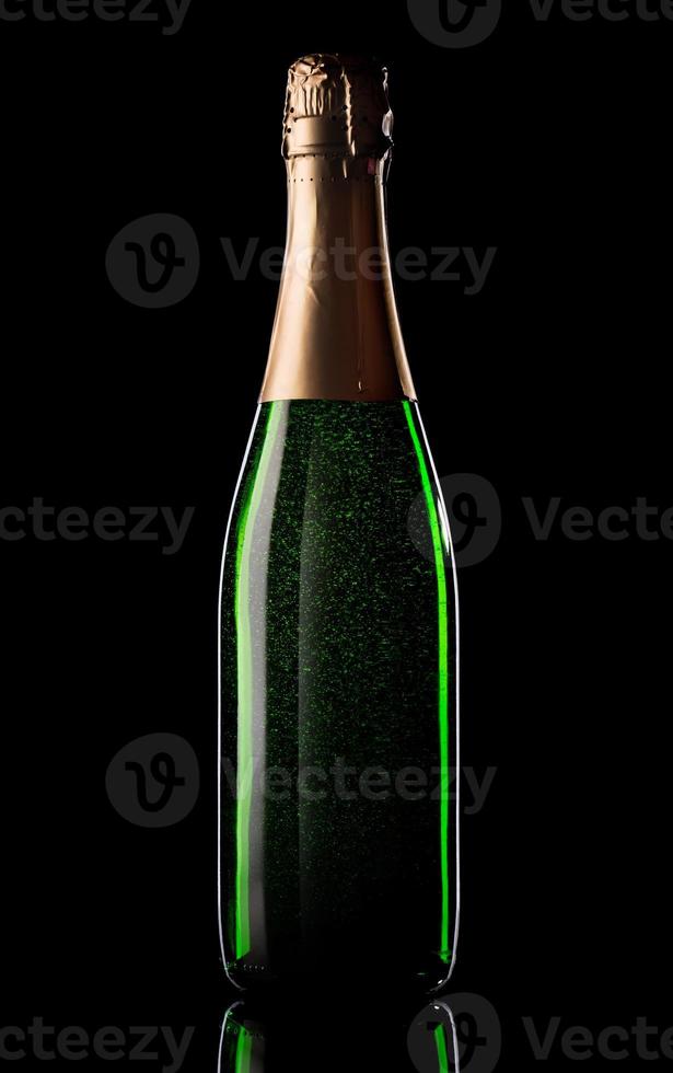 Green bottle of champagne 749435 Stock Photo at Vecteezy
