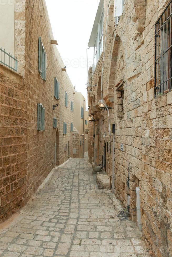 Typical alley in Jaffa, Tel Aviv photo