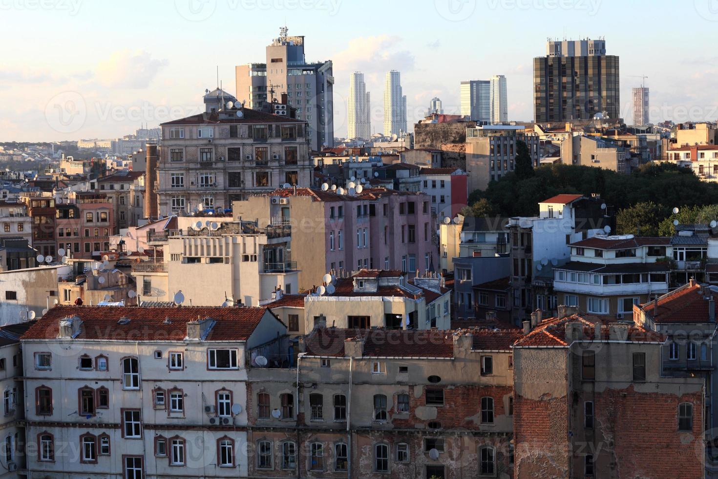 Vista de Estambul desde la torre de Galata foto