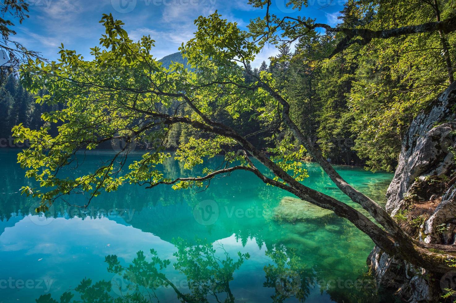 Lago Di Fusine - Mangart Lake in Summer photo