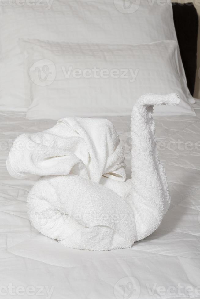 Towel swan photo