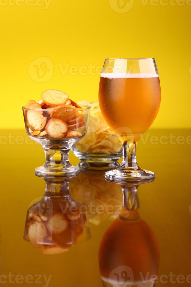 Glass of beer photo