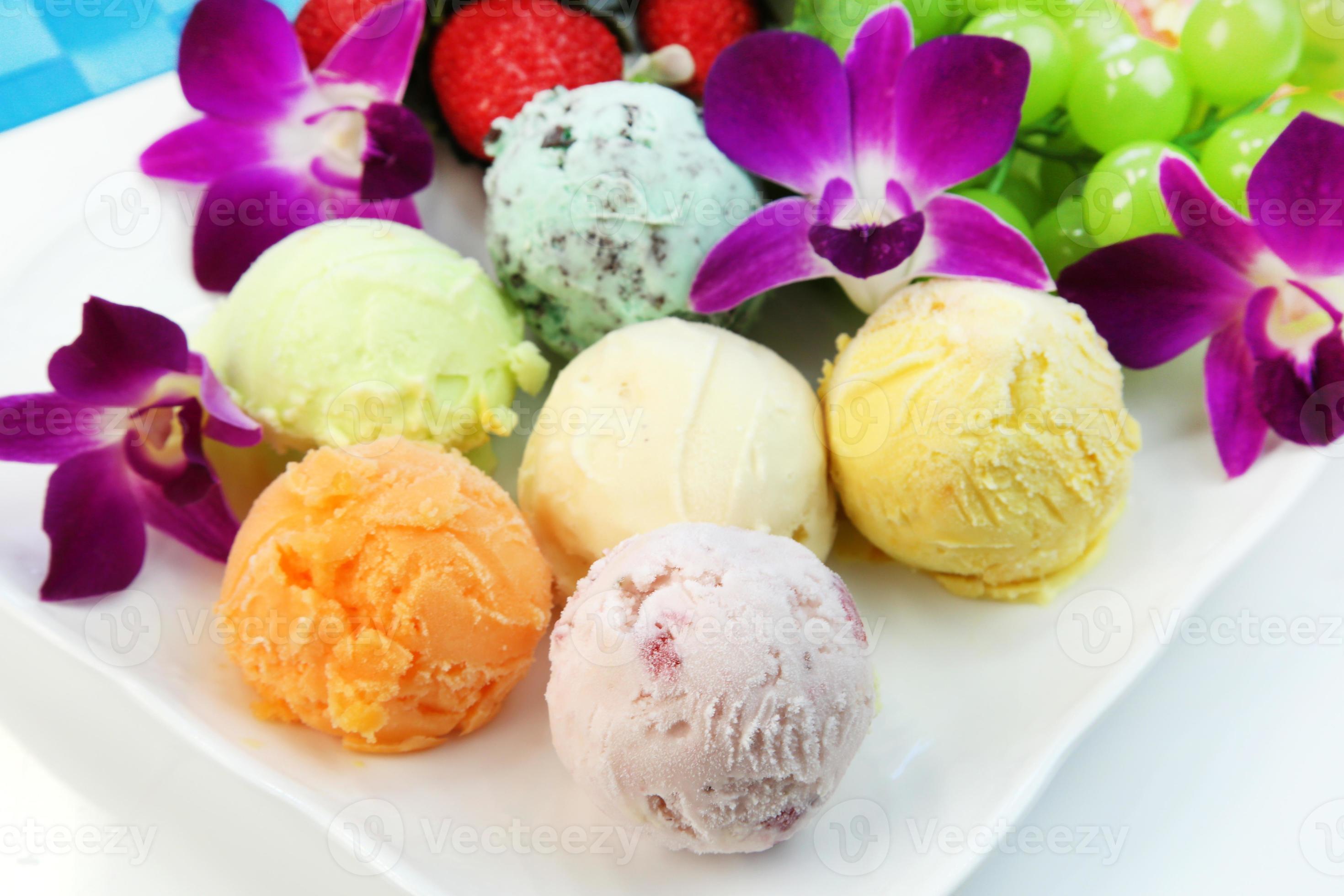 Ice cream balls photo