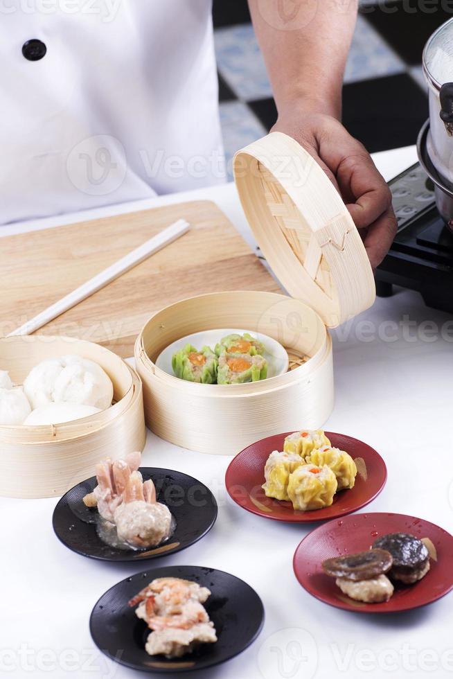 Chef presented Chinese Dim Sum photo