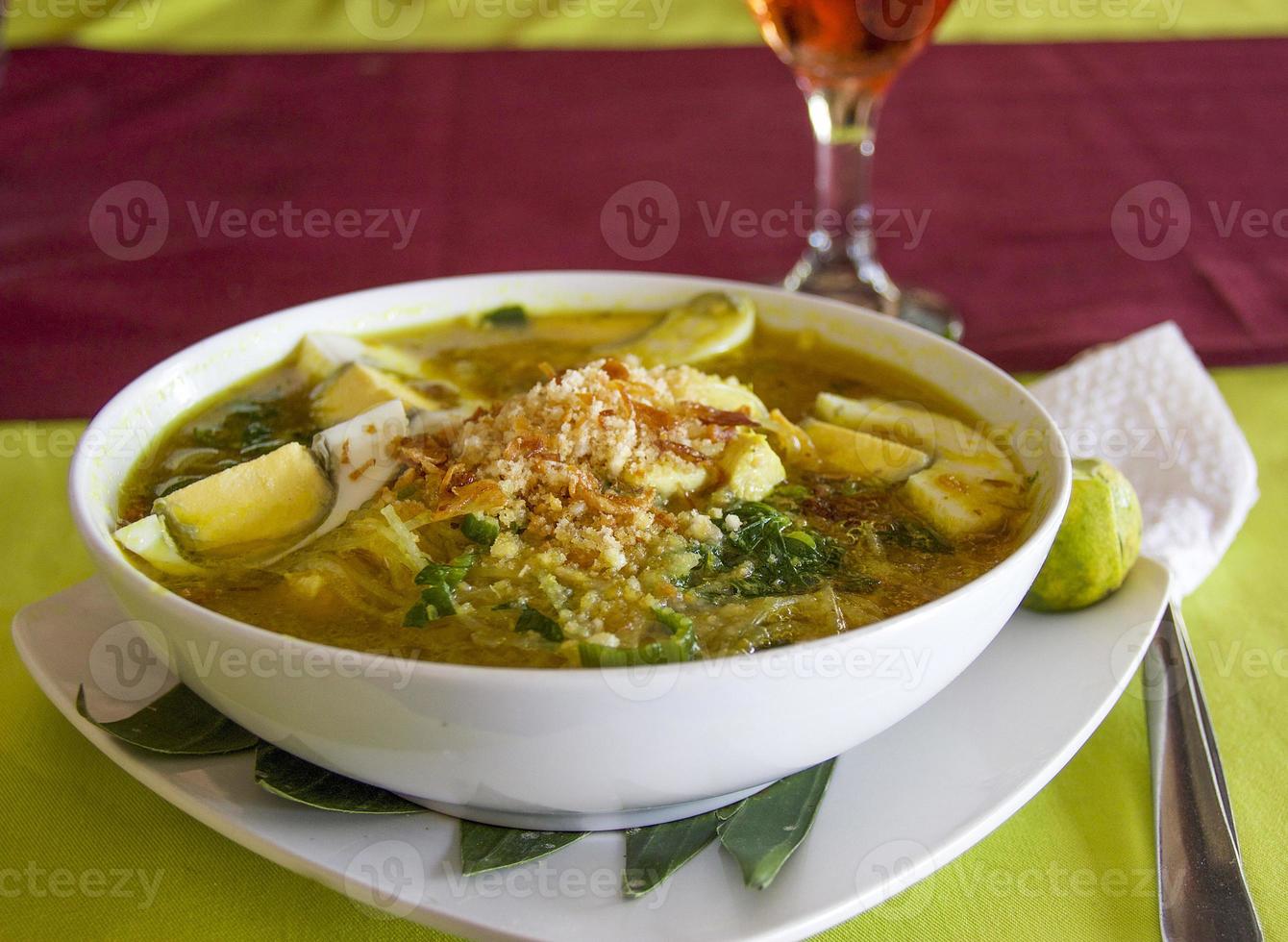 Chicken soup from Bali photo