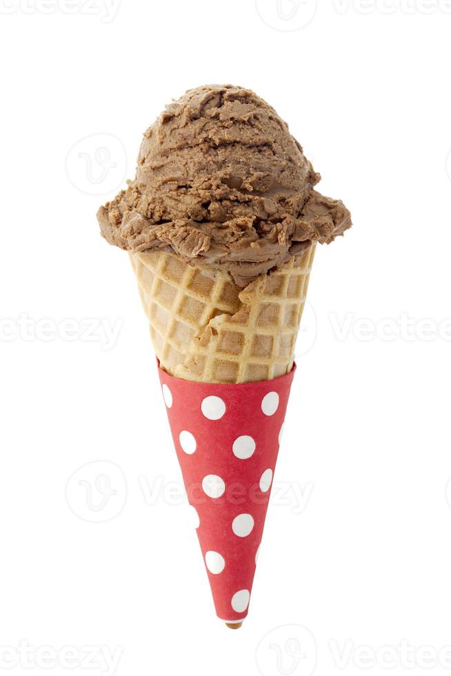 helado de chocolate foto