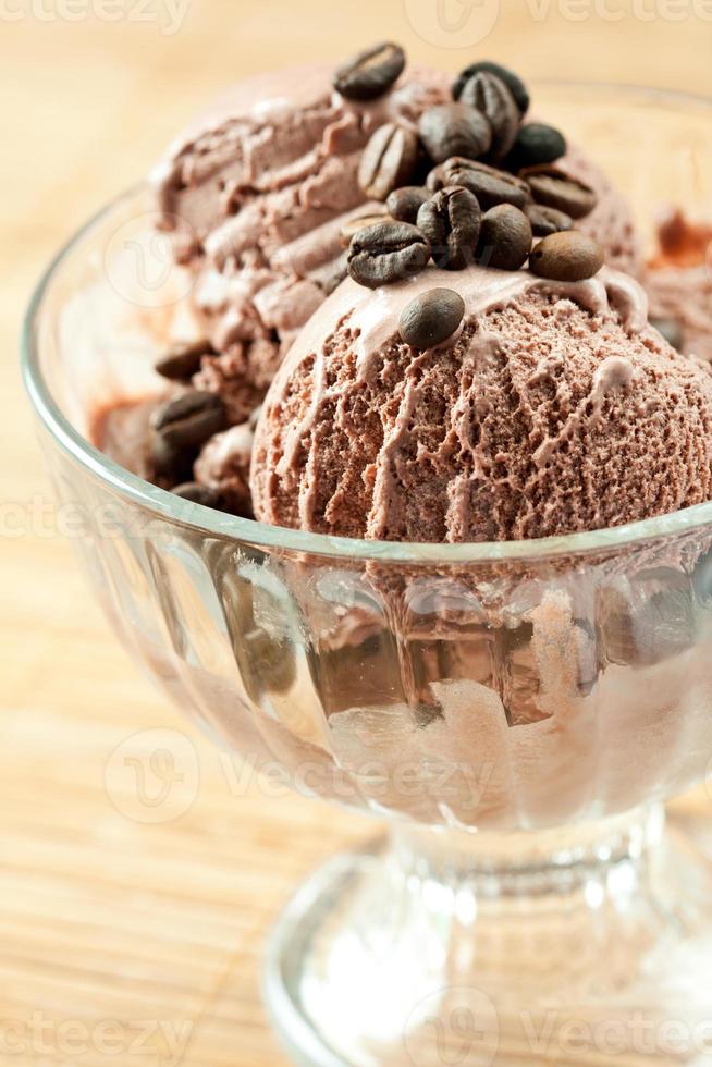 Coffee ice cream photo
