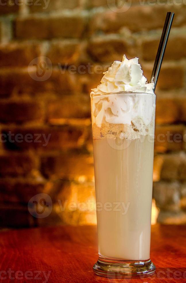 Iced Coffee with Whipped Cream photo