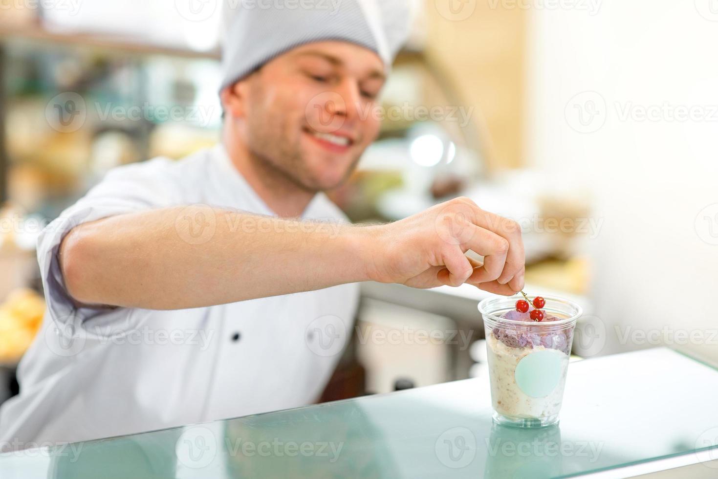 Ice cream seller photo
