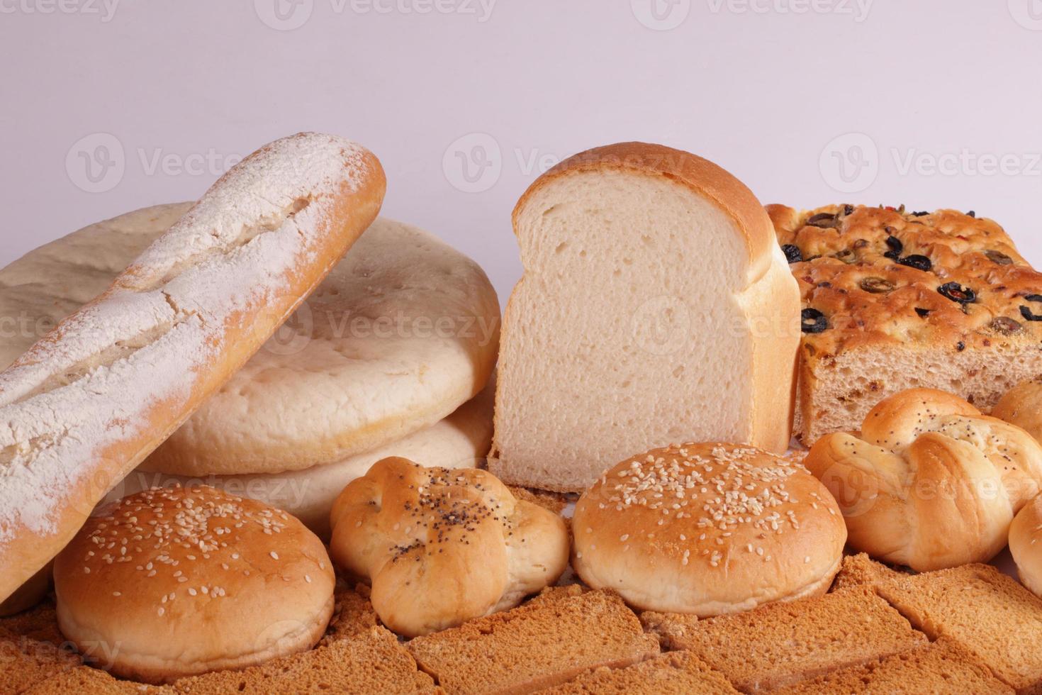 colección variada de pan foto