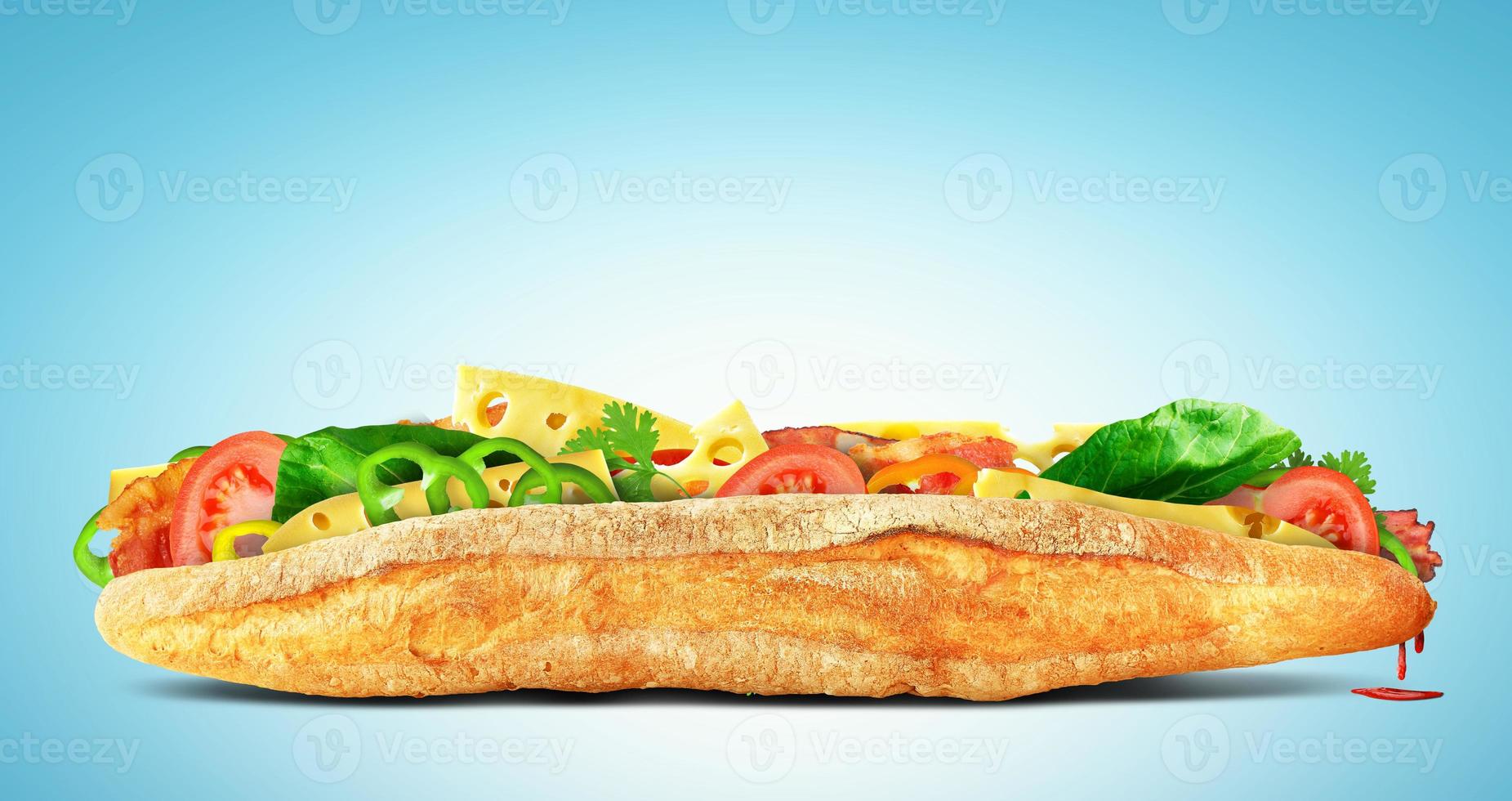 sándwich enorme foto