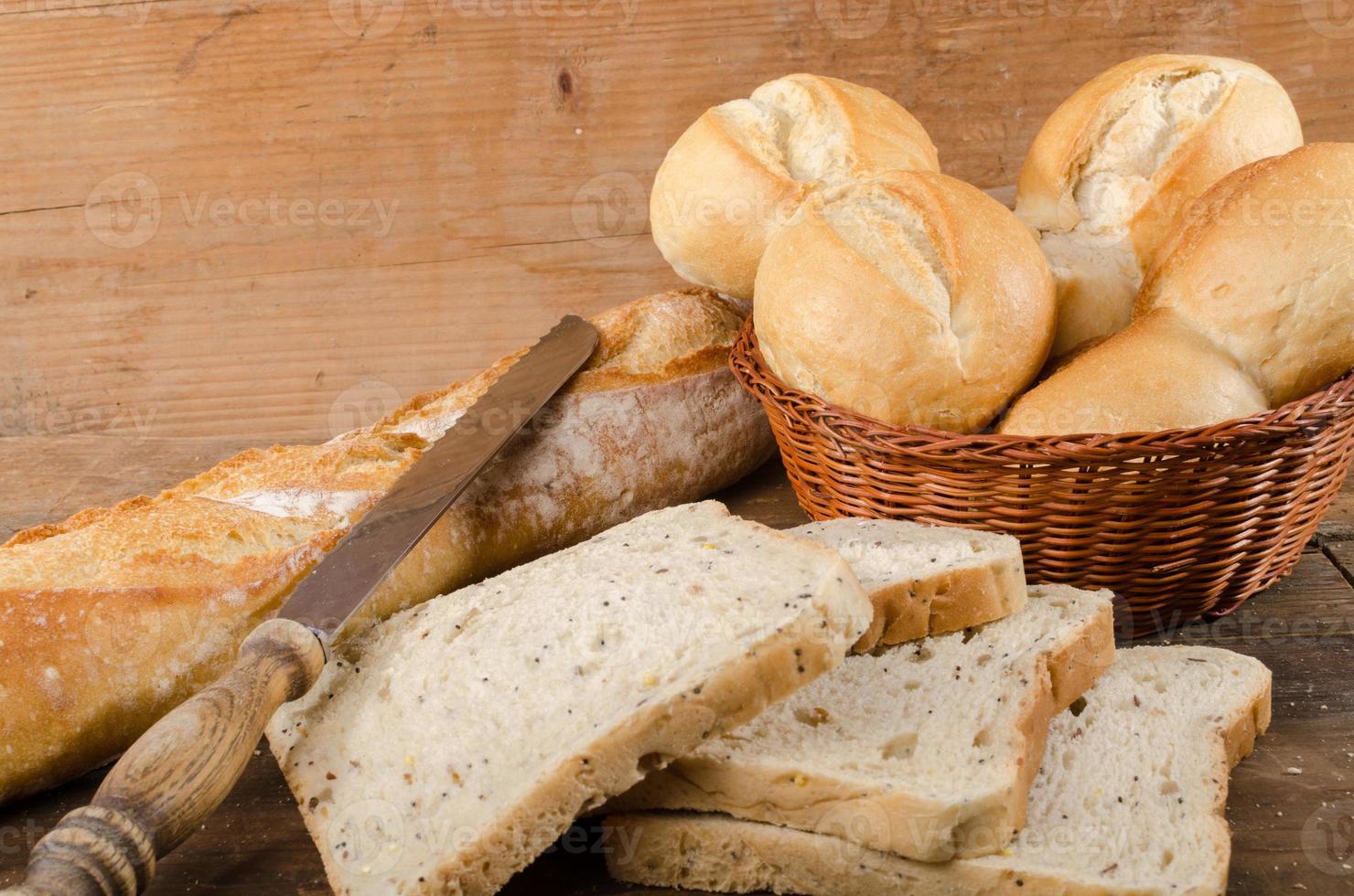 diferentes tipos de pan foto