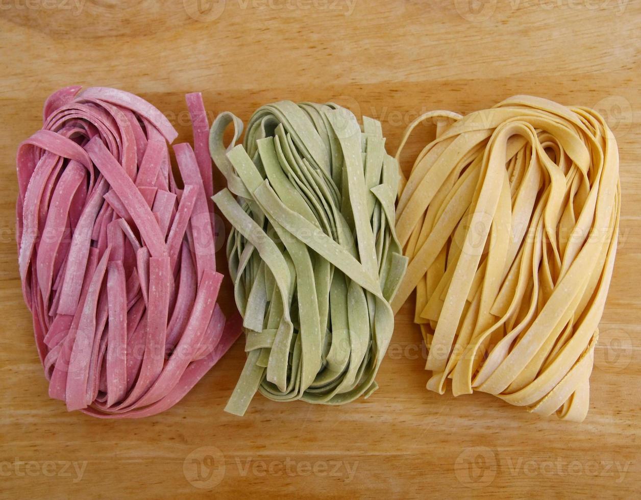 colorful pasta fettuccine photo