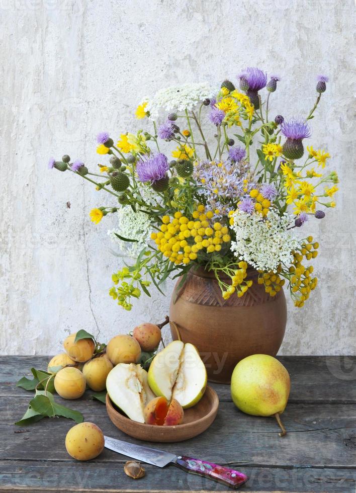 fruits and wildflowers photo