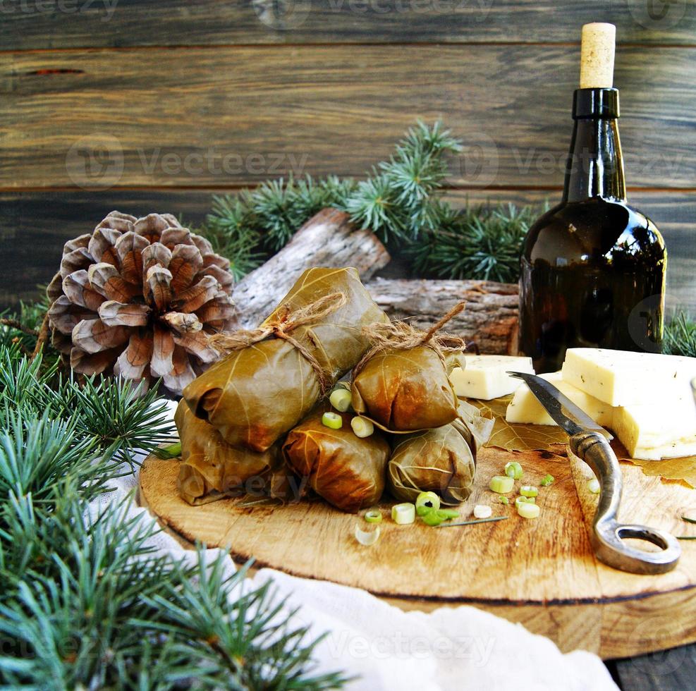 Dolma to the Christmas and New Year's table photo