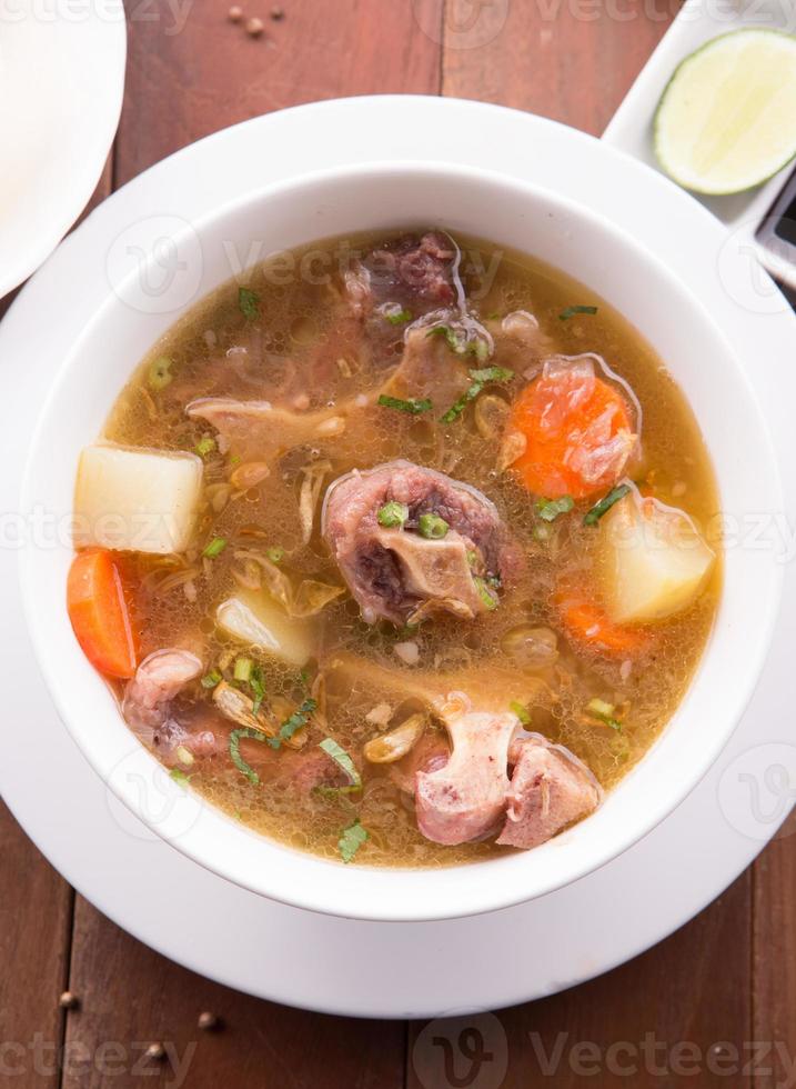 Indonesian Oxtail Soup or Sop Buntut photo