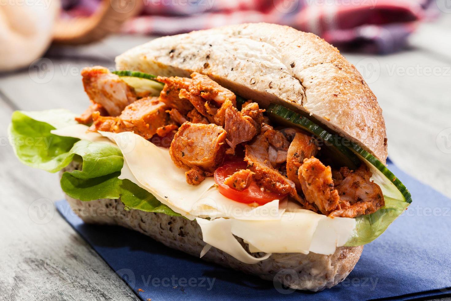 sandwich de kebab foto