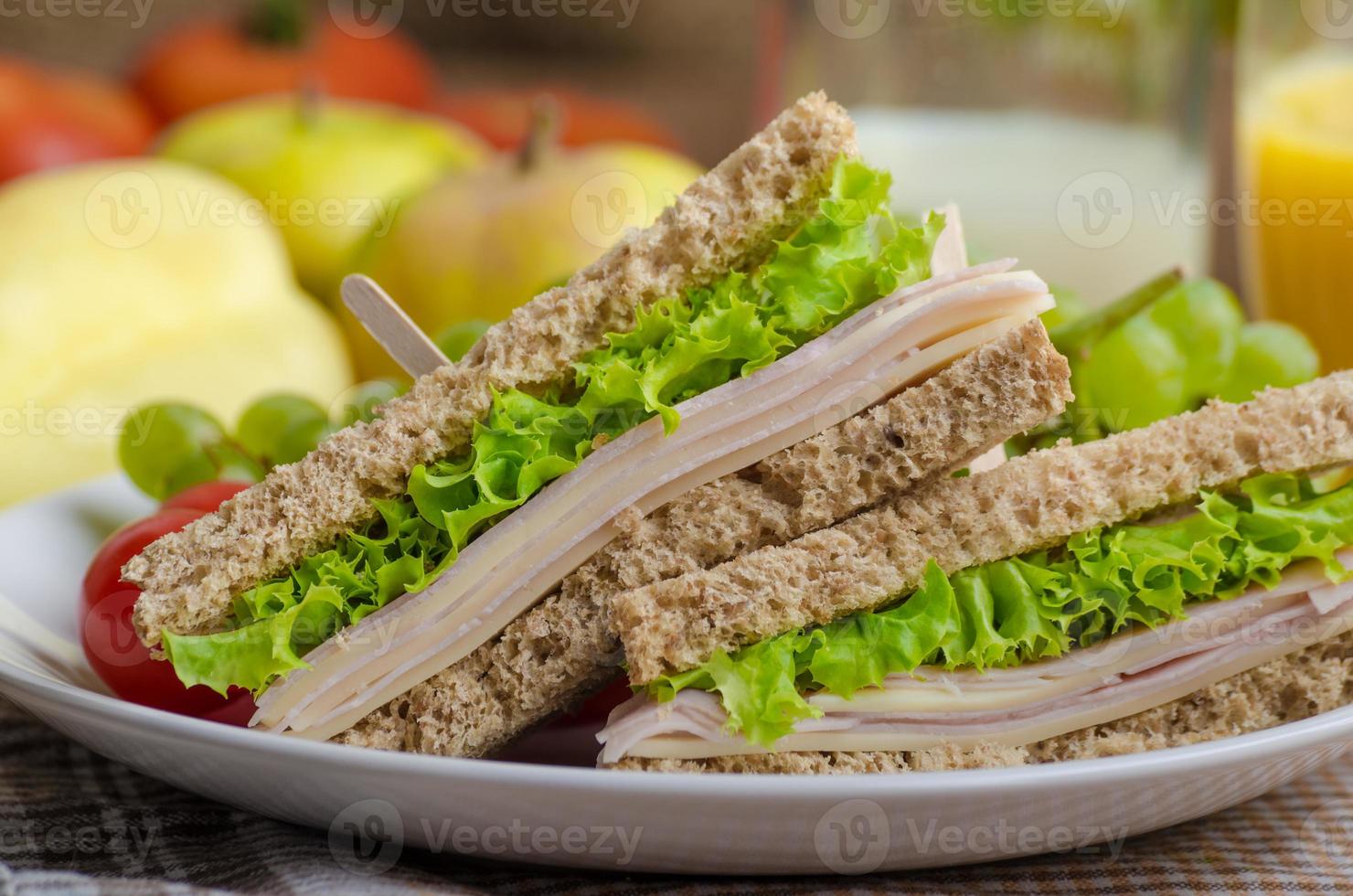 sandwich de regreso a la escuela foto