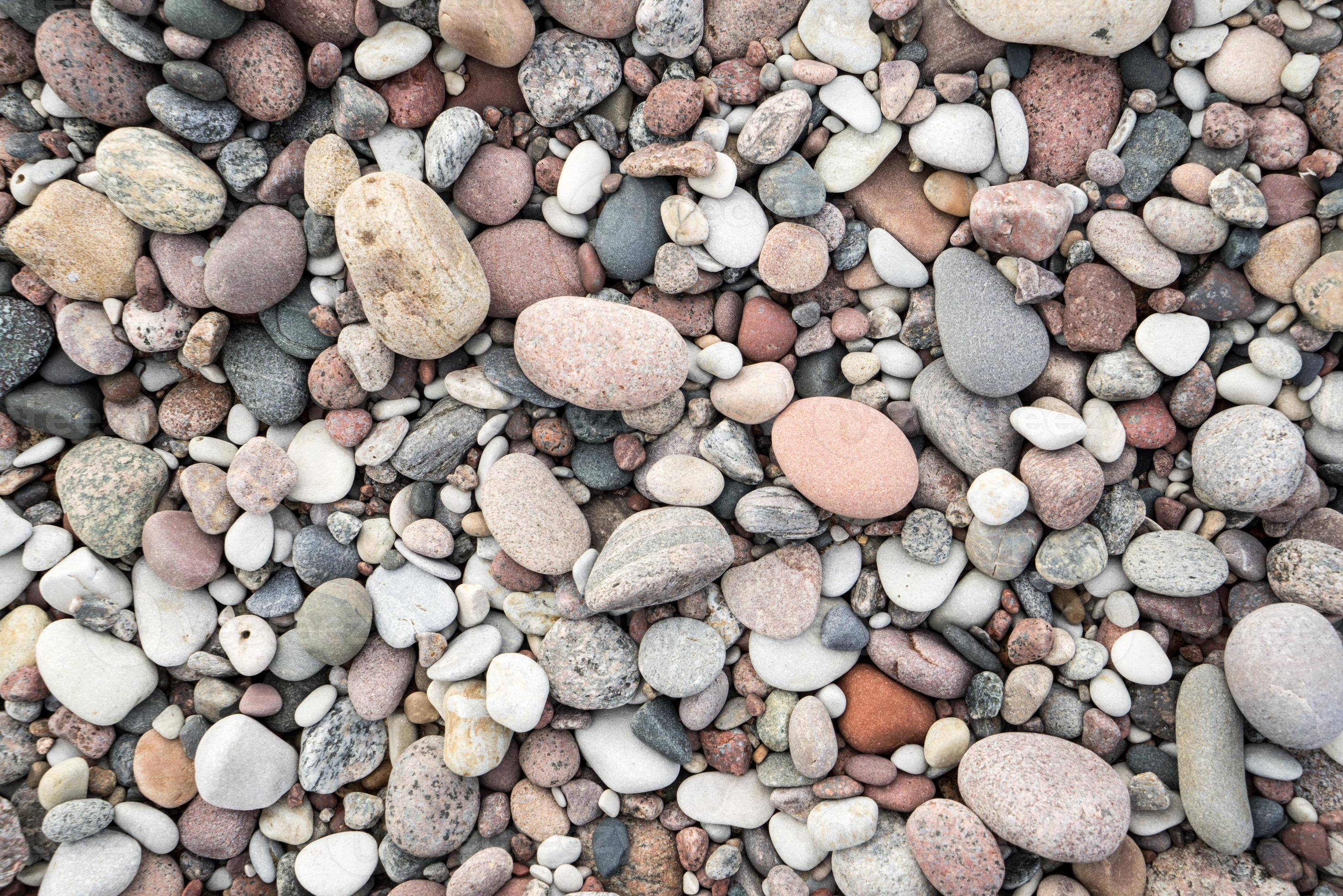 small pebble rock background texture photo