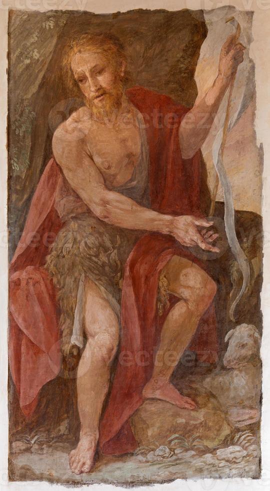 Rome - fresco of St. John the Baptist photo