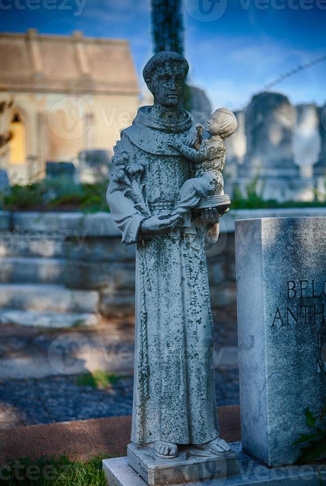 Saint in Cemetery photo