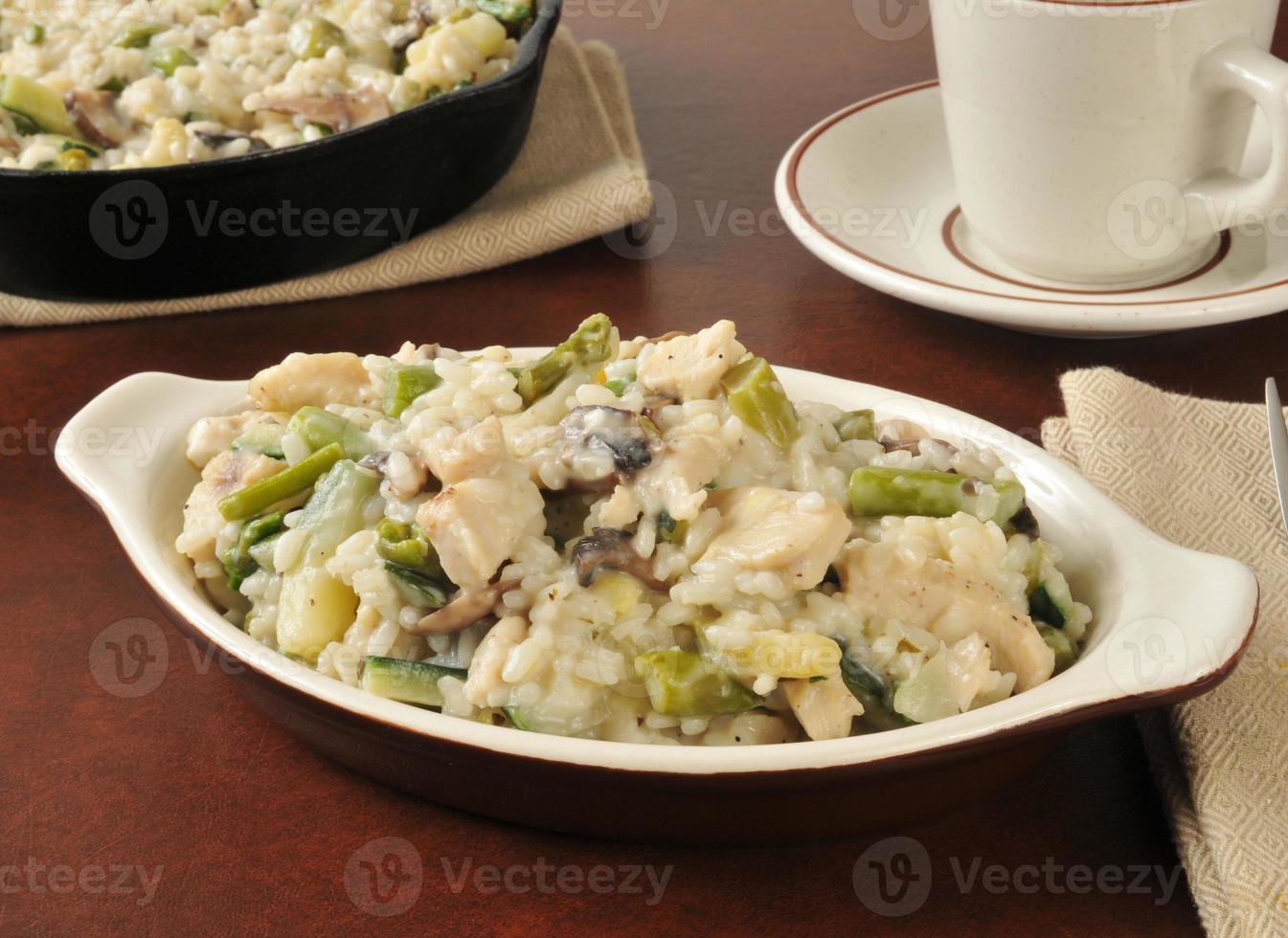 Chicken rice casserole photo