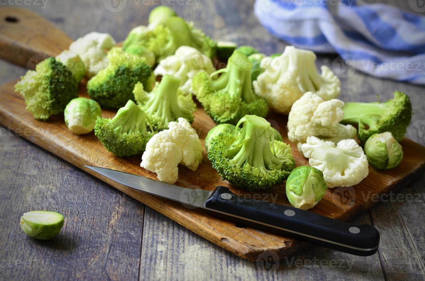 Brussels sprout,broccoli and cauliflower. 782302 Stock Photo at Vecteezy