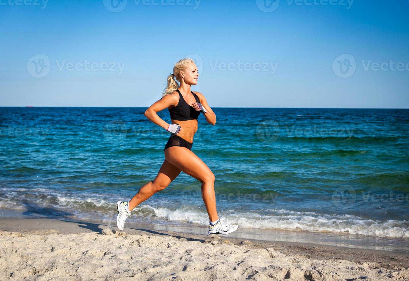 Running woman photo
