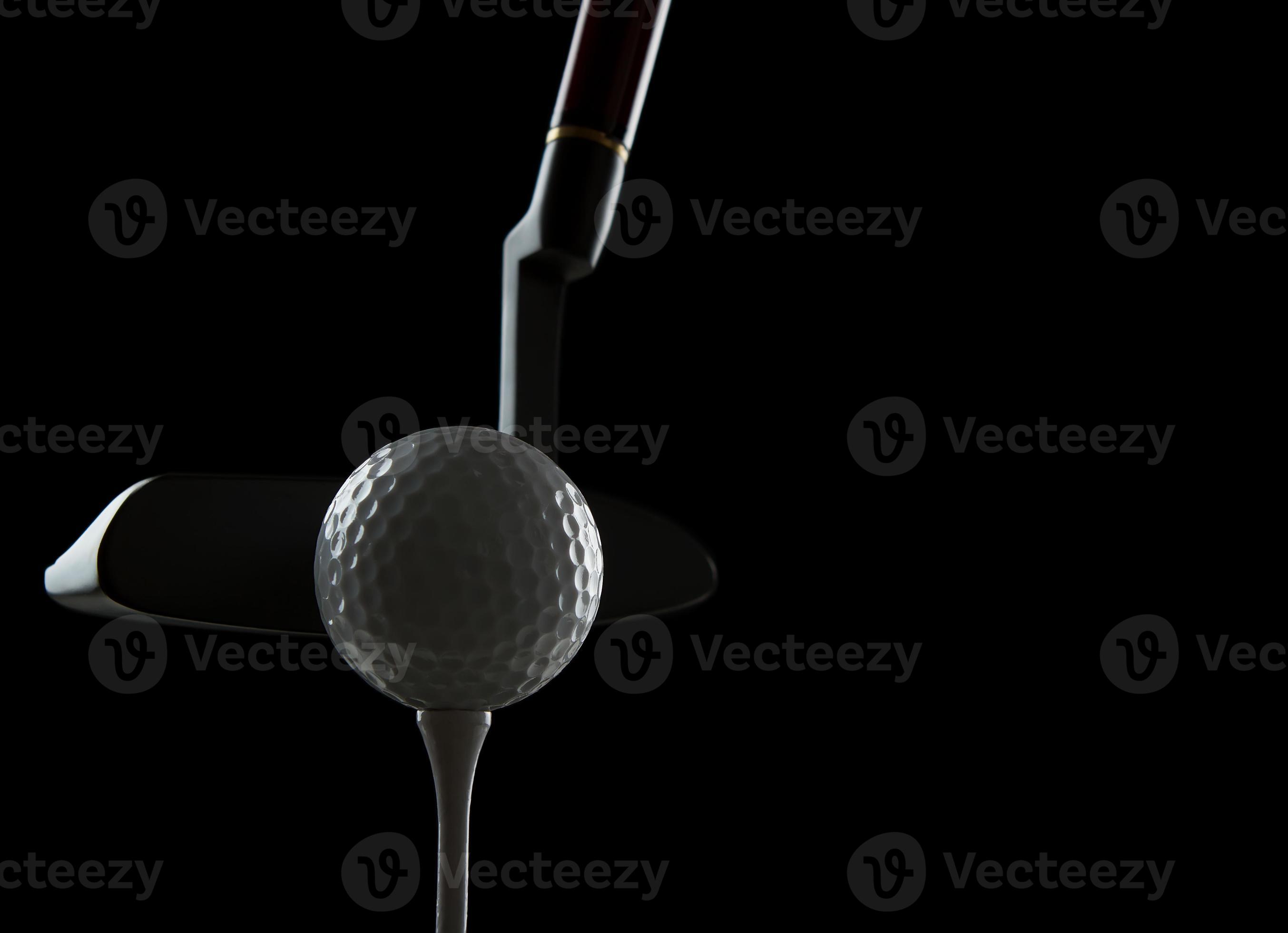 Golf ball on black background 786740 Stock Photo at Vecteezy