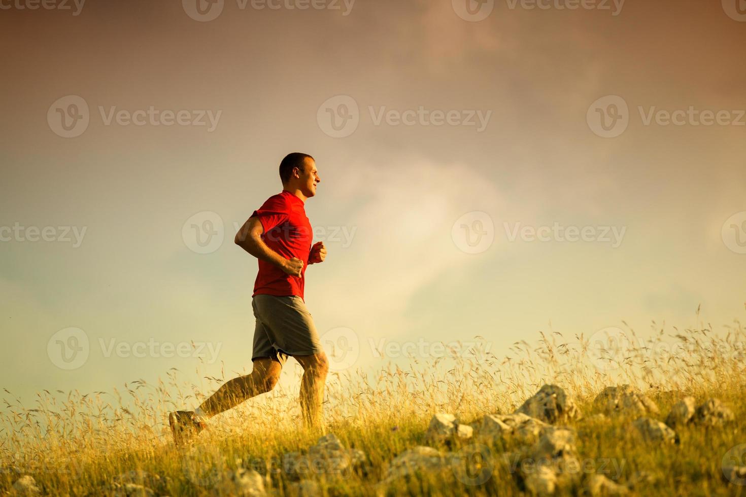 Running fitness man photo