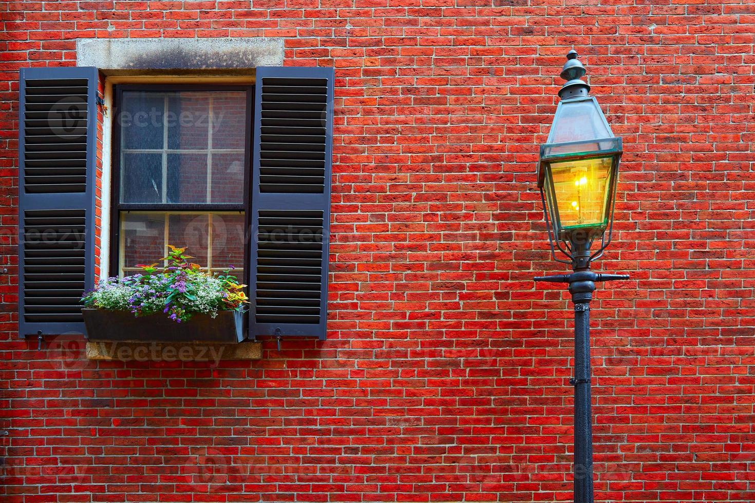 Bellota calle Beacon Hill adoquines Boston foto