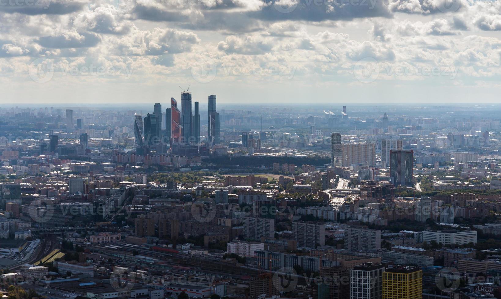 Vista aérea de Moscú. foto