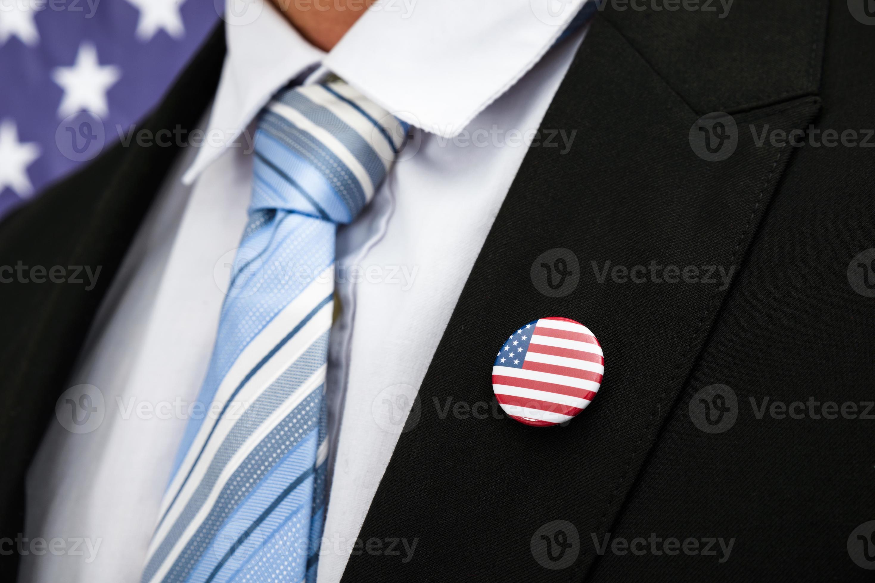 Businessman With American Badge photo