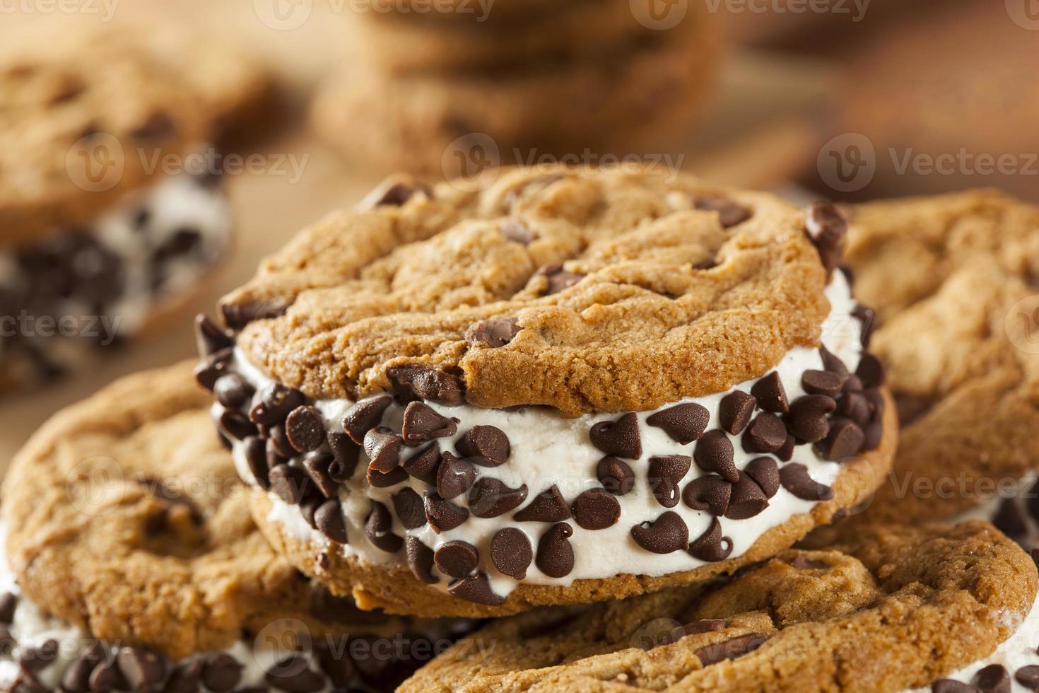 Chocolate Chip Cookie Ice Cream Sandiwch photo