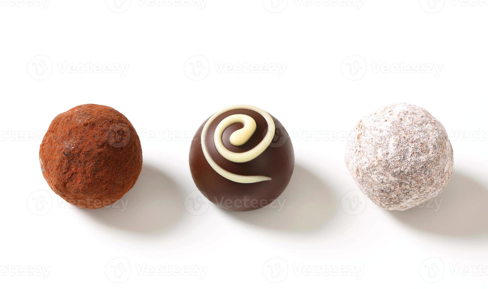 Chocolate truffles and pralines 805590 Stock Photo at Vecteezy