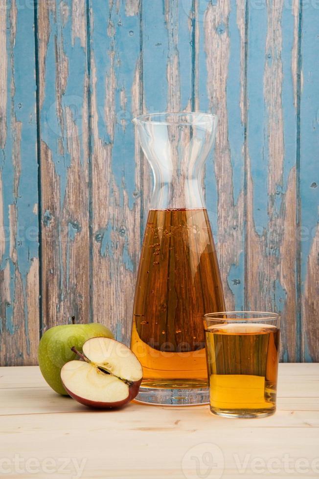 Fresh apple juice photo